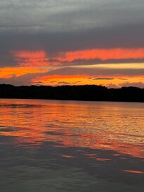 Beautiful sunset from the dock