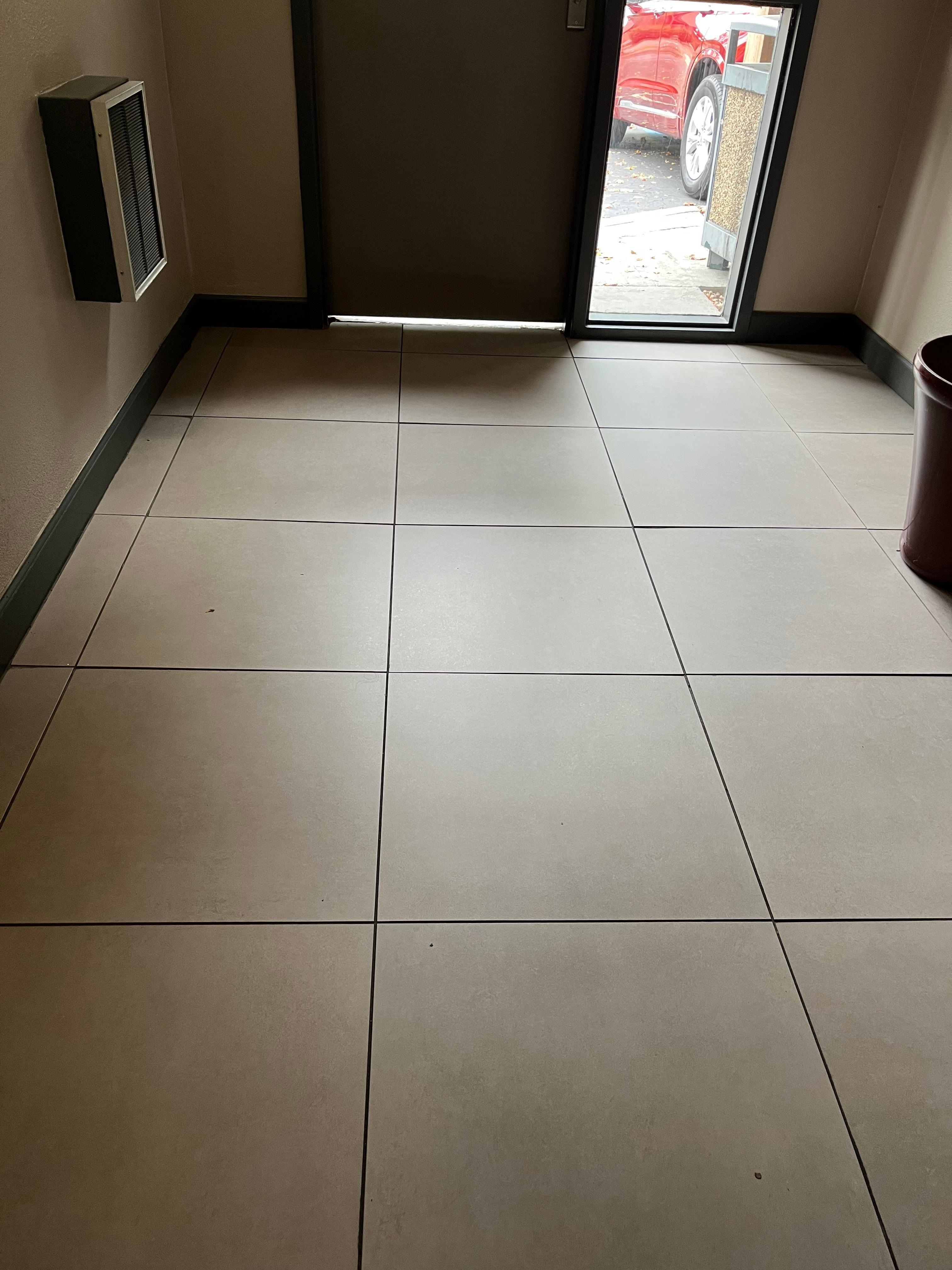 1” gap below external door