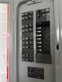 exposed parts of power panel