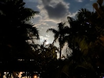 Sights at night. Full moon vistas were beautiful with the clear open night skies.