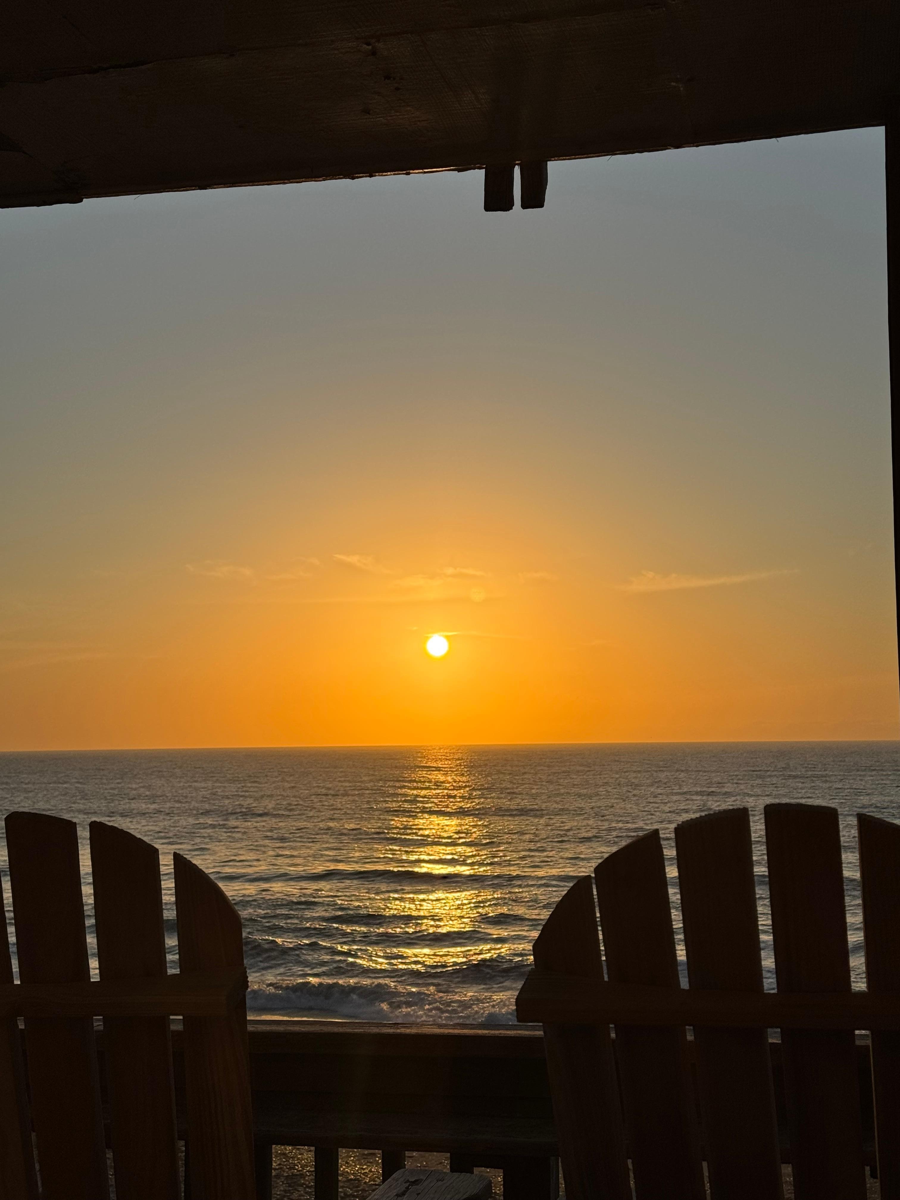 Sunrise from balcony 