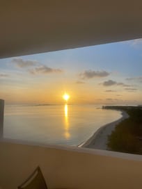 Sun rises