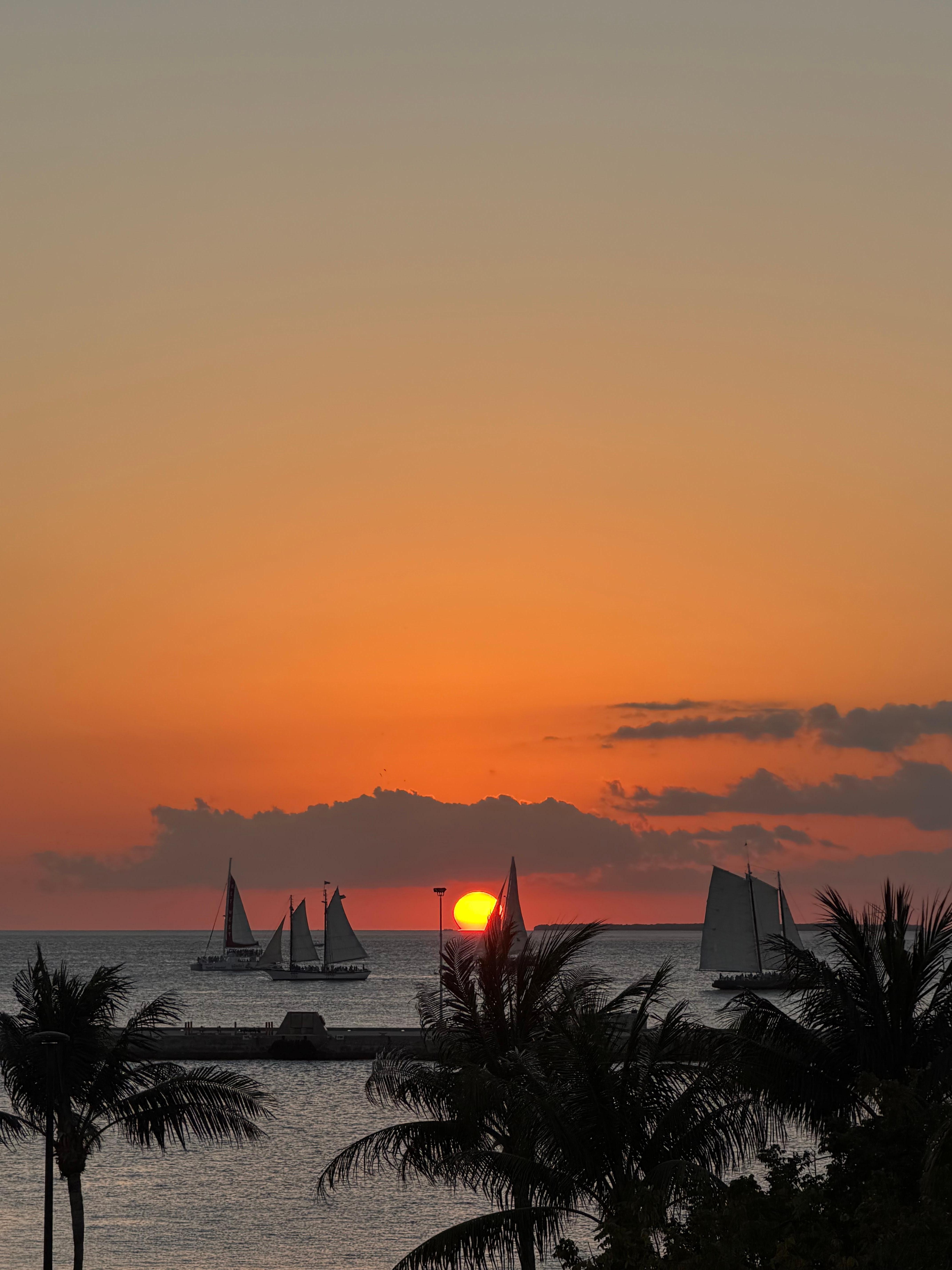 Sunset from 3rd floor balcony.