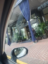 The front of the hotel