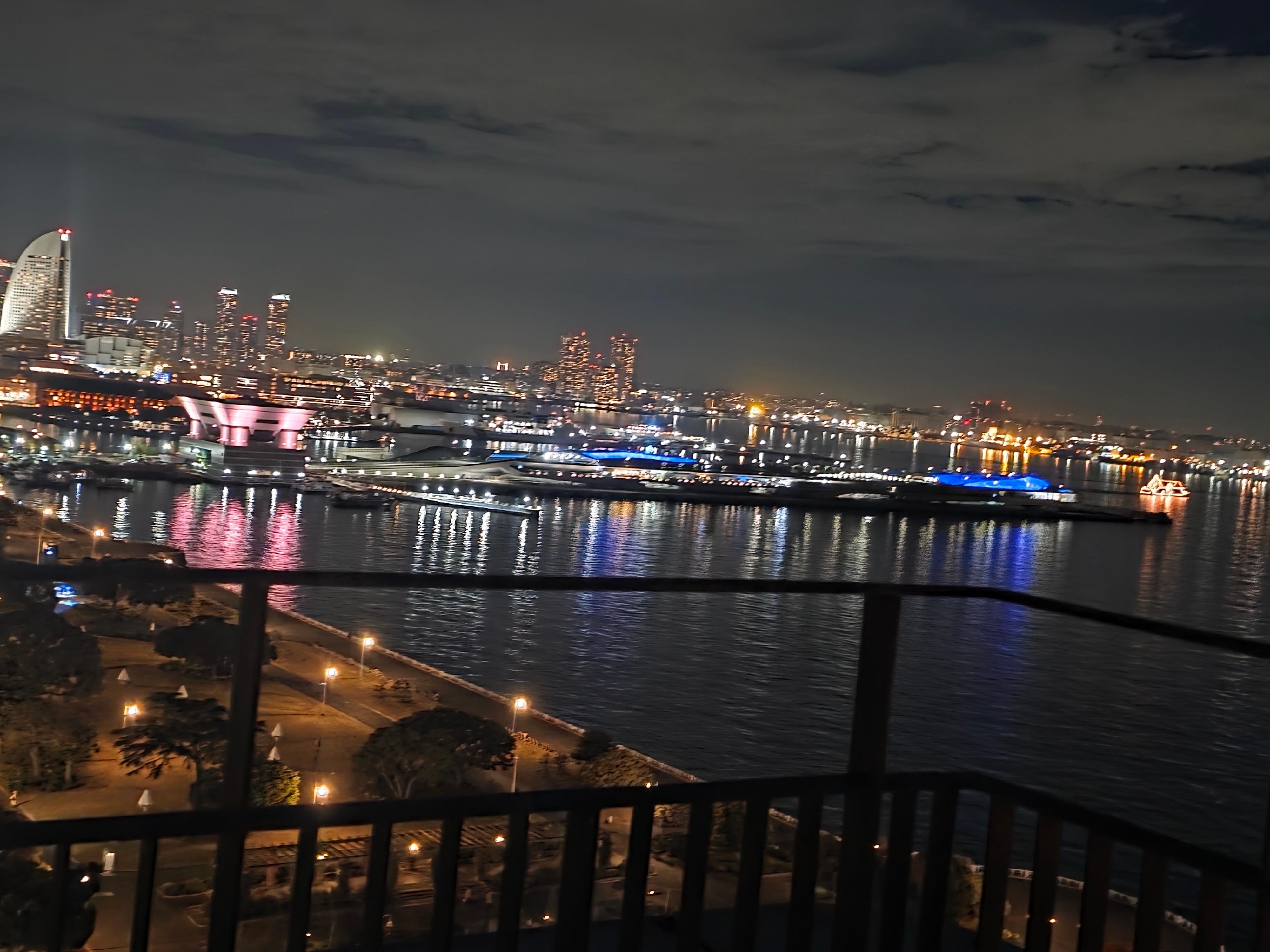 Rooftop view towards the Cruiseship pier from The Gate Hotel.