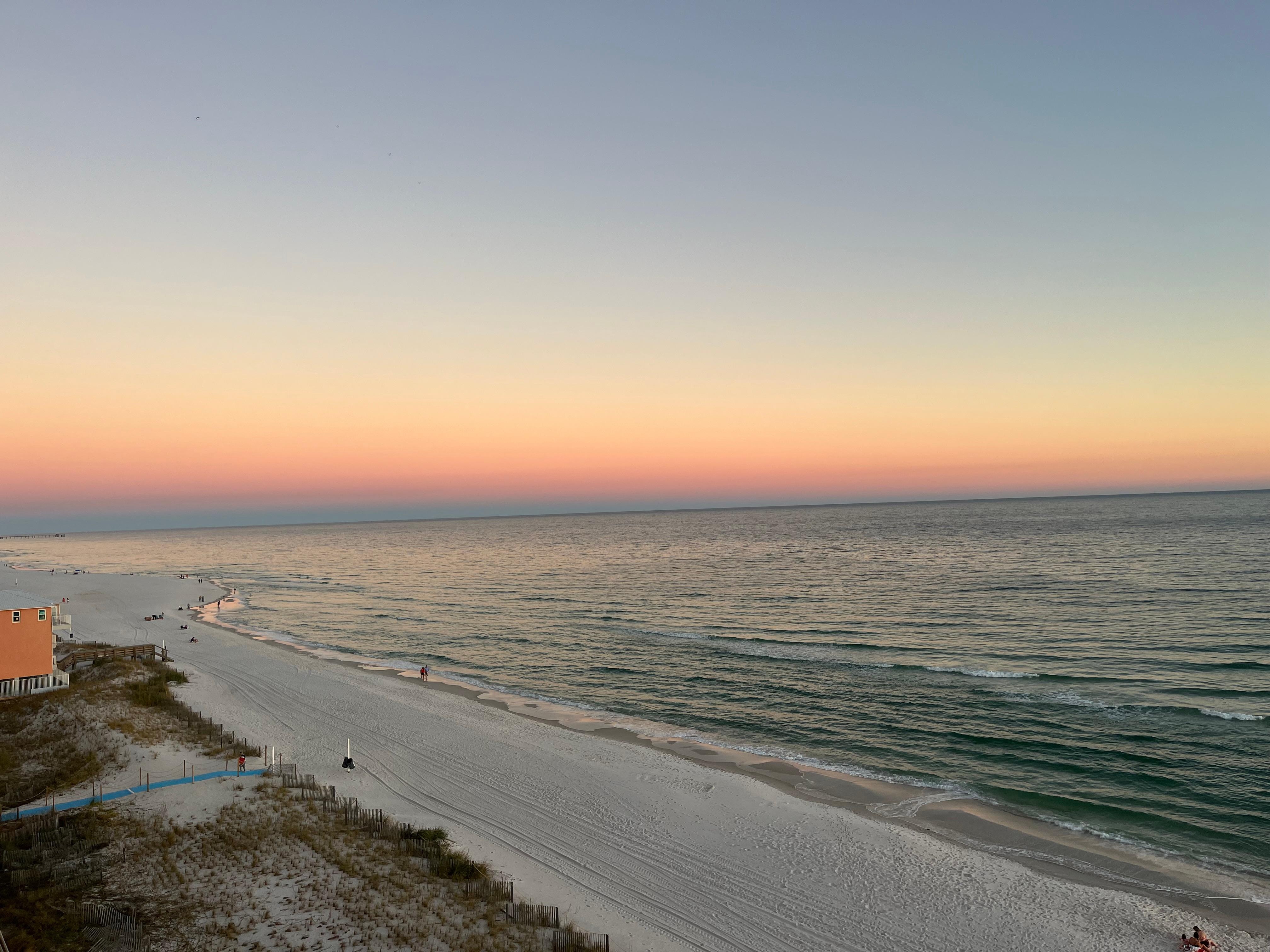 East view during sunset