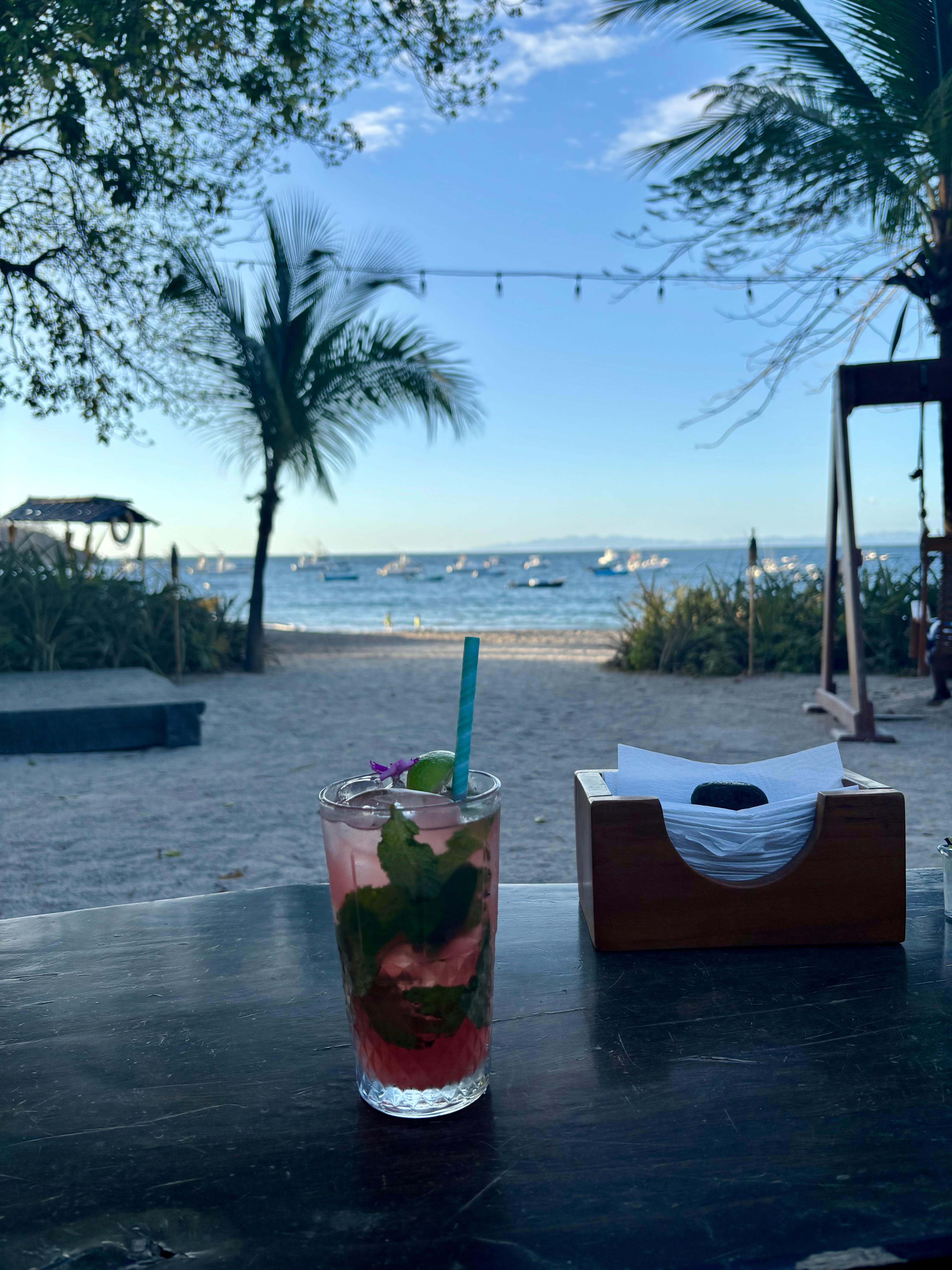 At Father Rooster Restaurant at Ocotal Beach