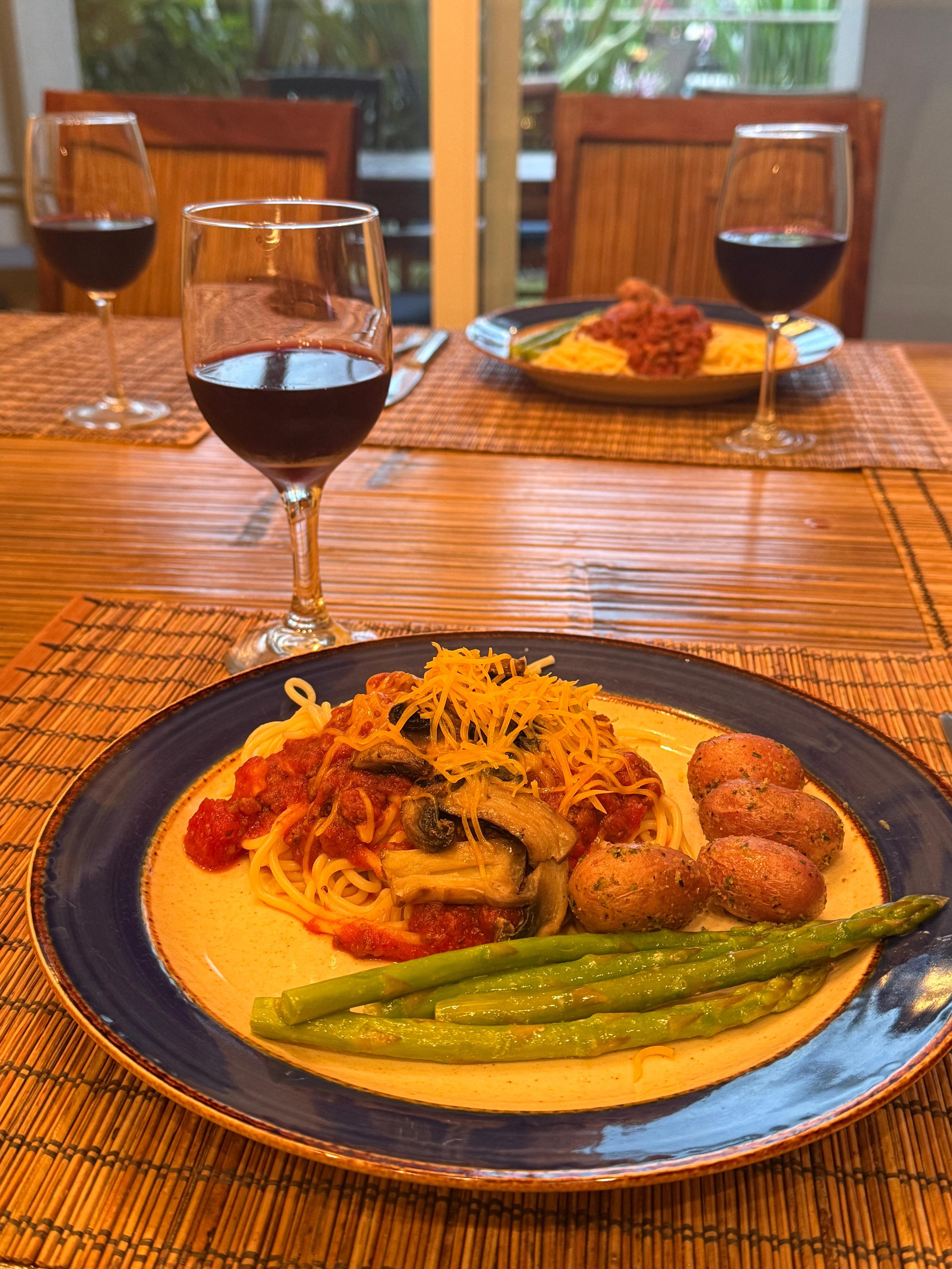 A full kitchen allowed us to make wonderful meals. 