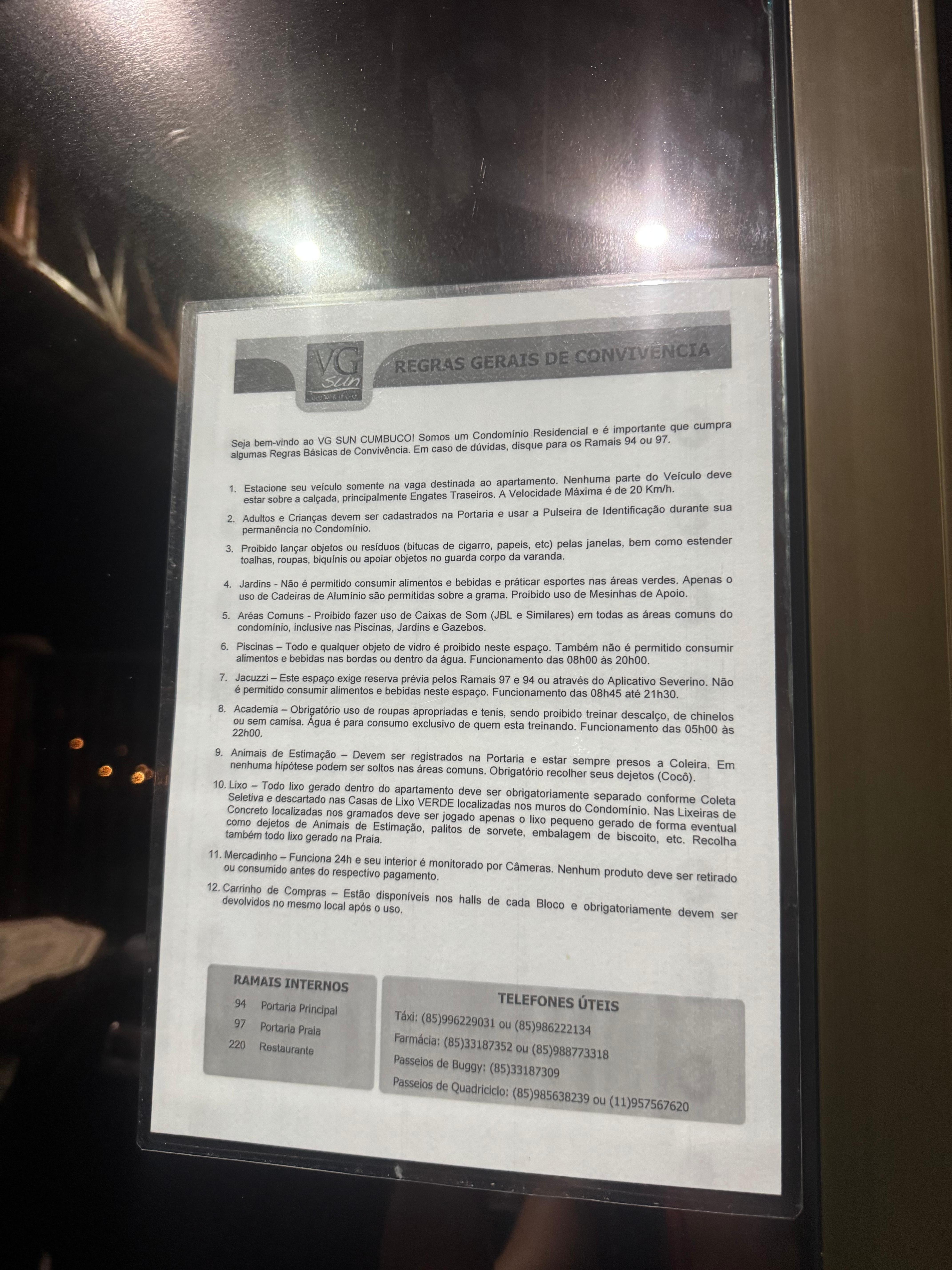 This is the only rules the condominium had, none of them mentioned about No Visitors allowed.