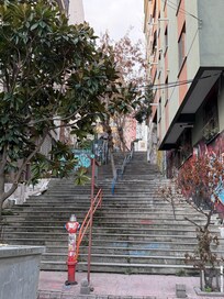 City view near the apartment