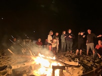 Marconi Beach bonfire