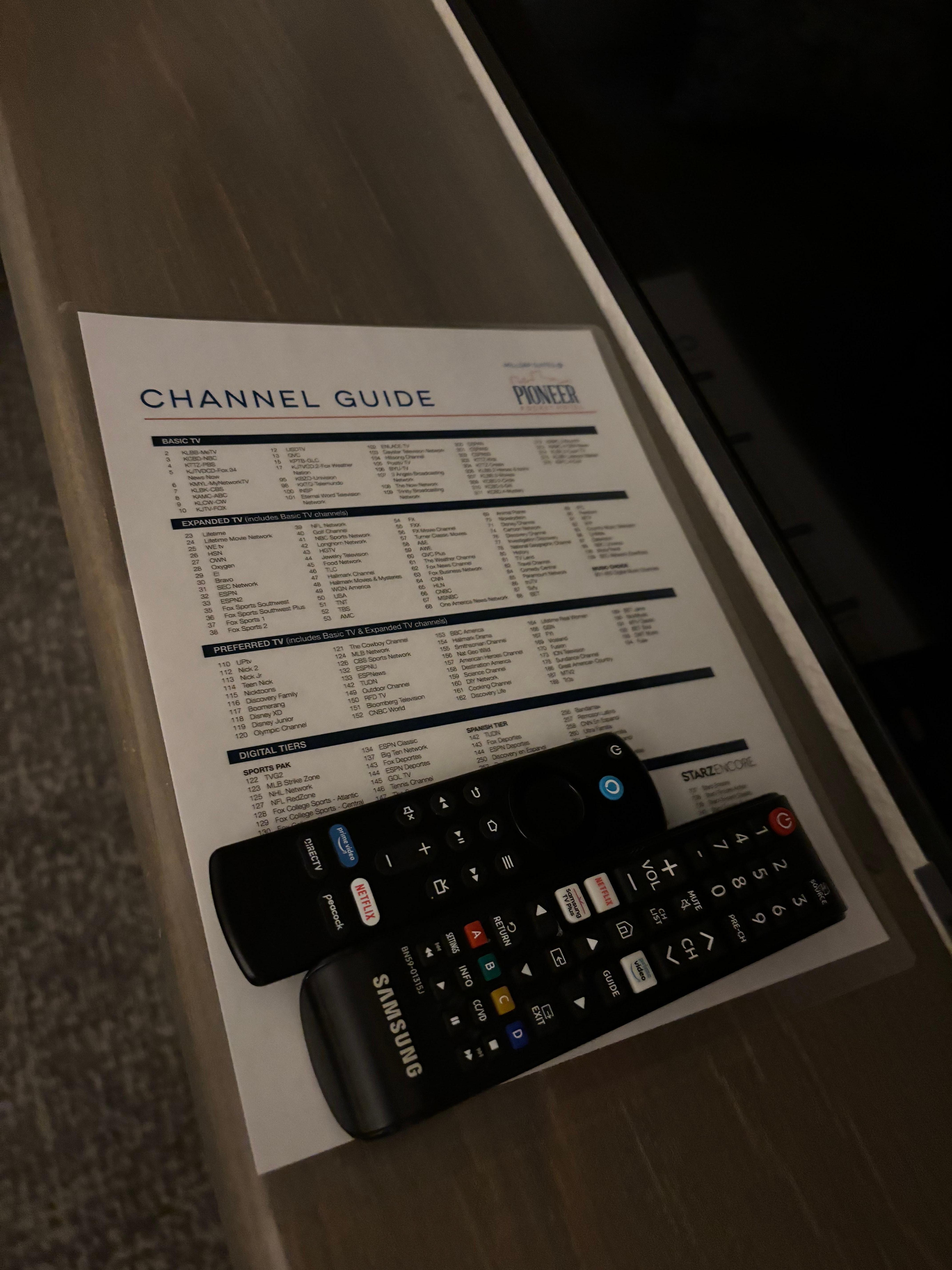 Tv remotes and guide