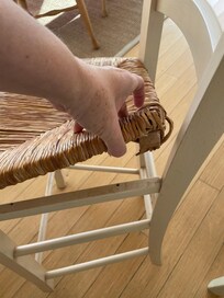 Rush seat falling apart