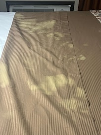 stains and spots on super thin comforter