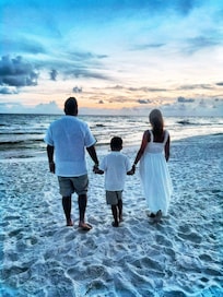 Sunset pics in front of resort