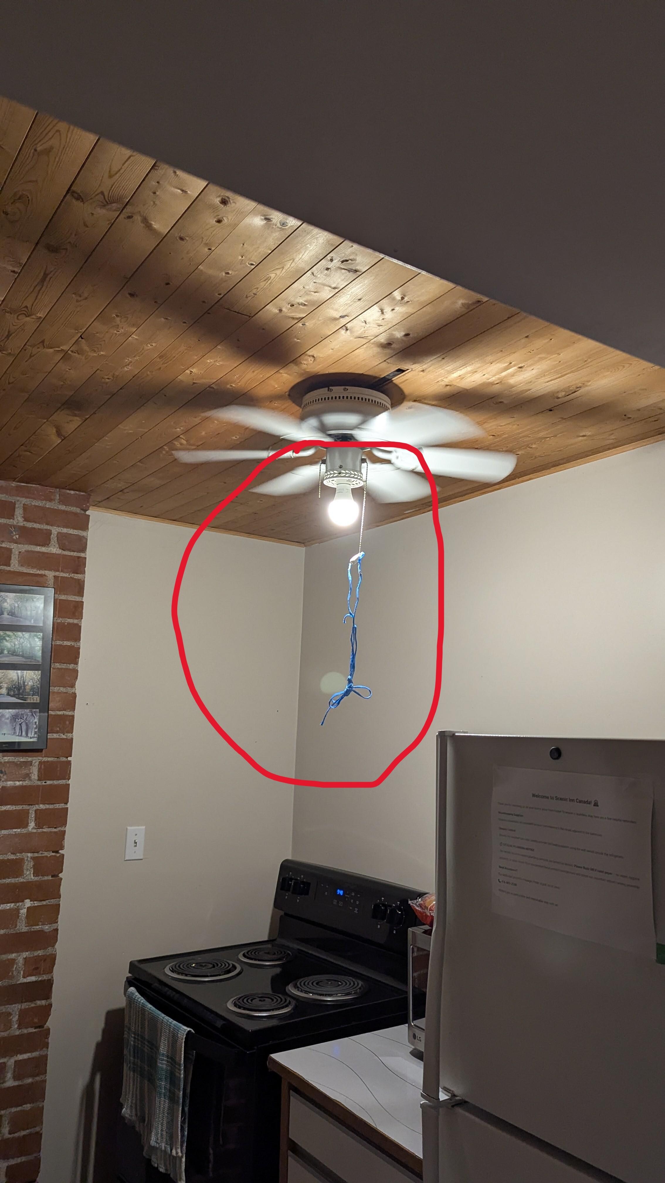 All Ceiling Fans without lamp shade and switches were too short.