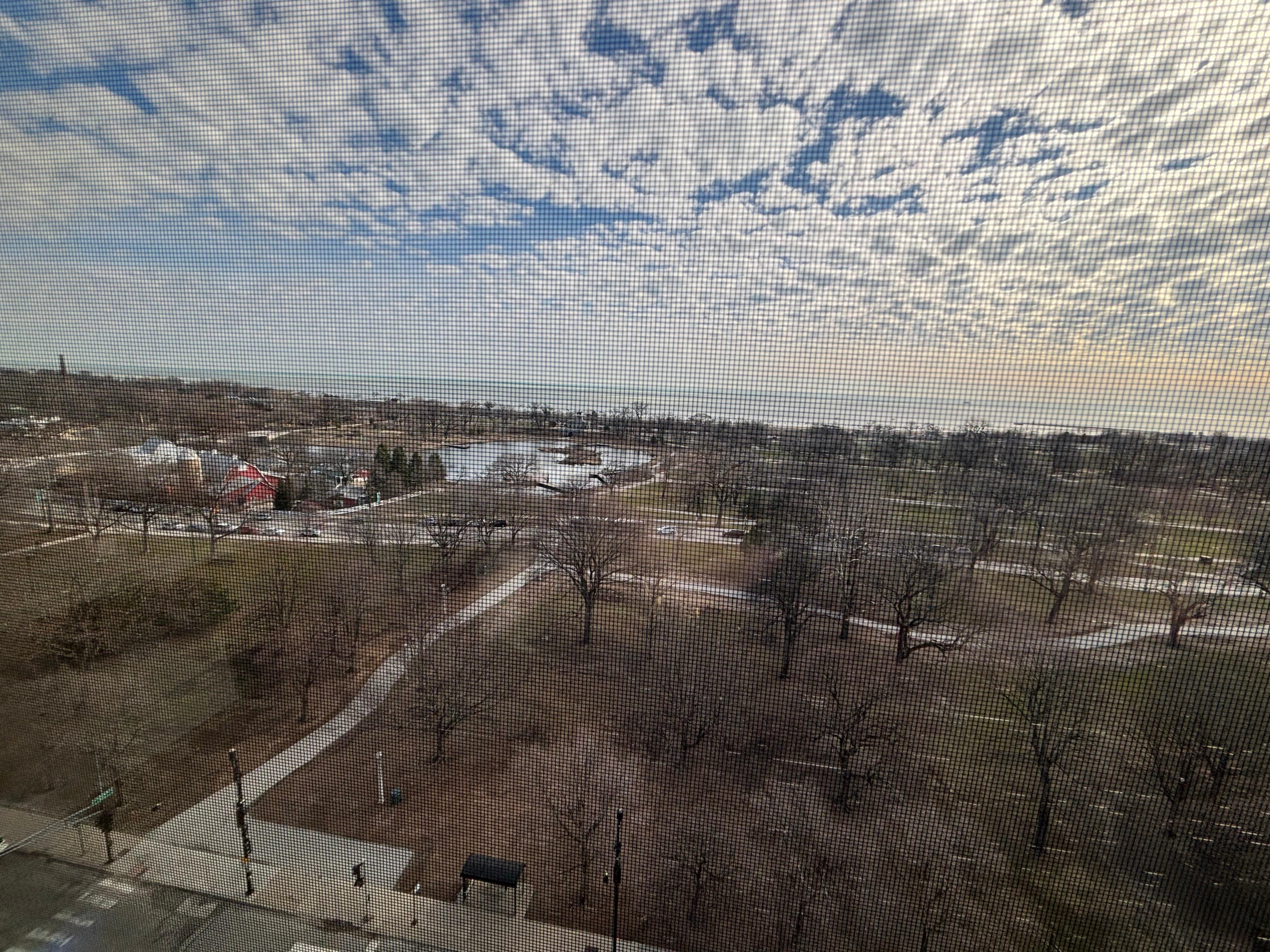 This view is from our 12th floor room