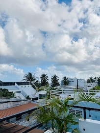 Loved the view of the beach from the roof!