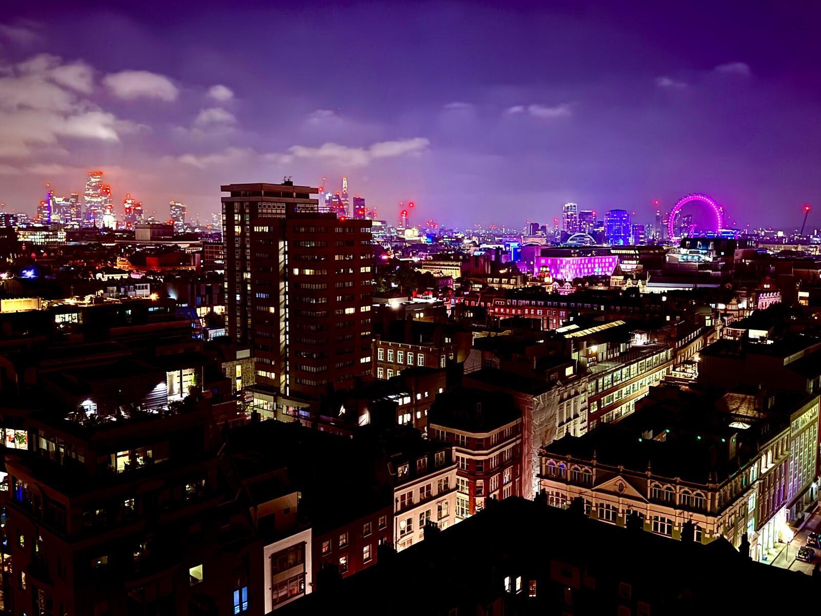 The view on our first night's arrival