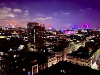 The view on our first night's arrival