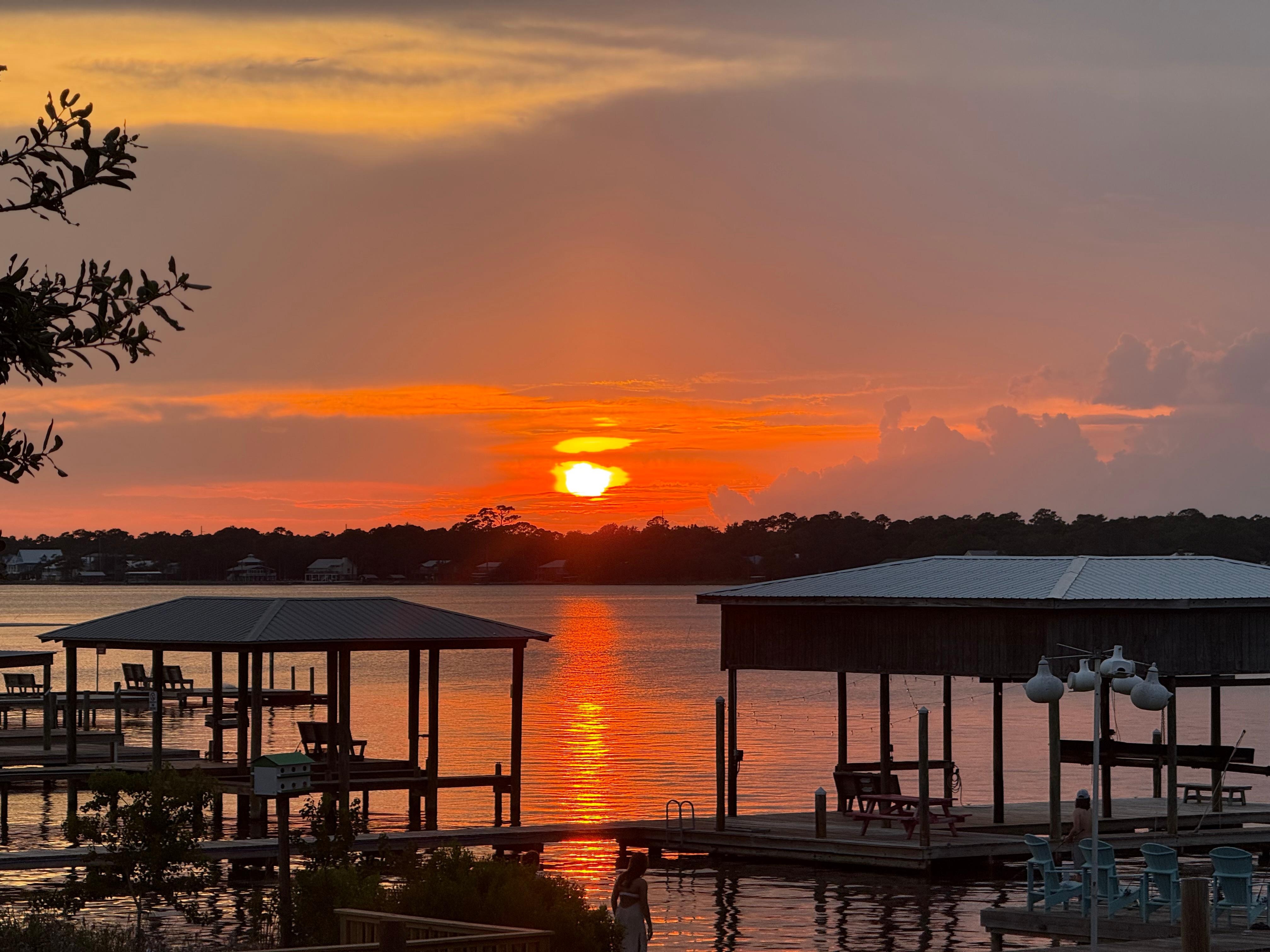 First night sunset from the house