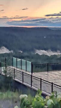 Vue terrasse le soir