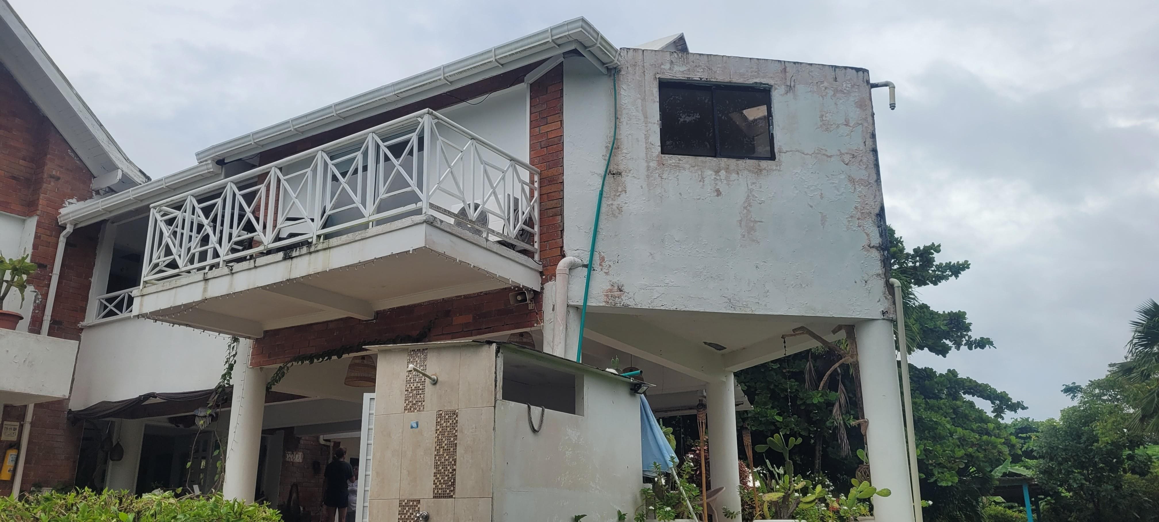 This shows how poorly maintained the property is. Compare to the listing's exterior images.