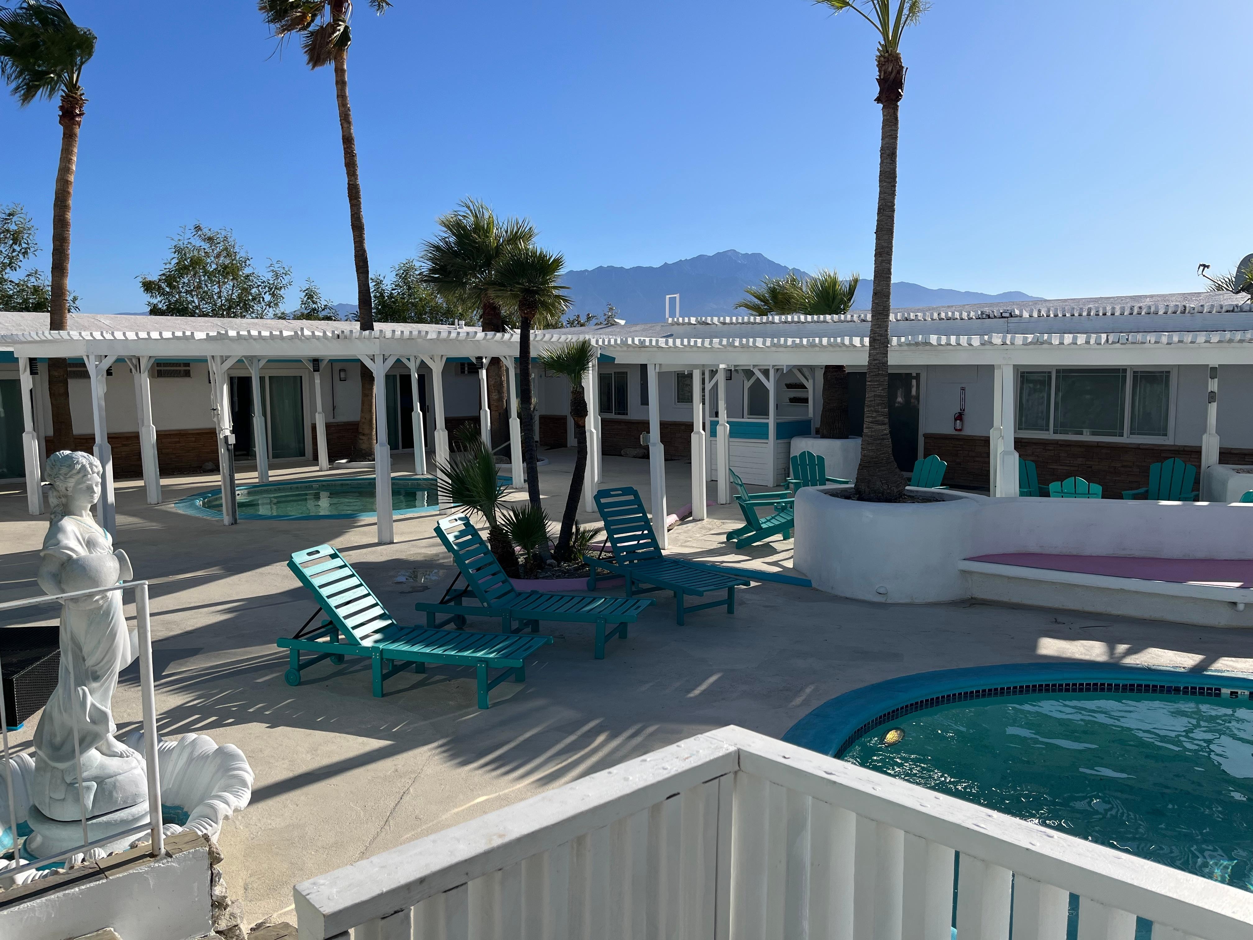 Courtyard-clean and pools are great!