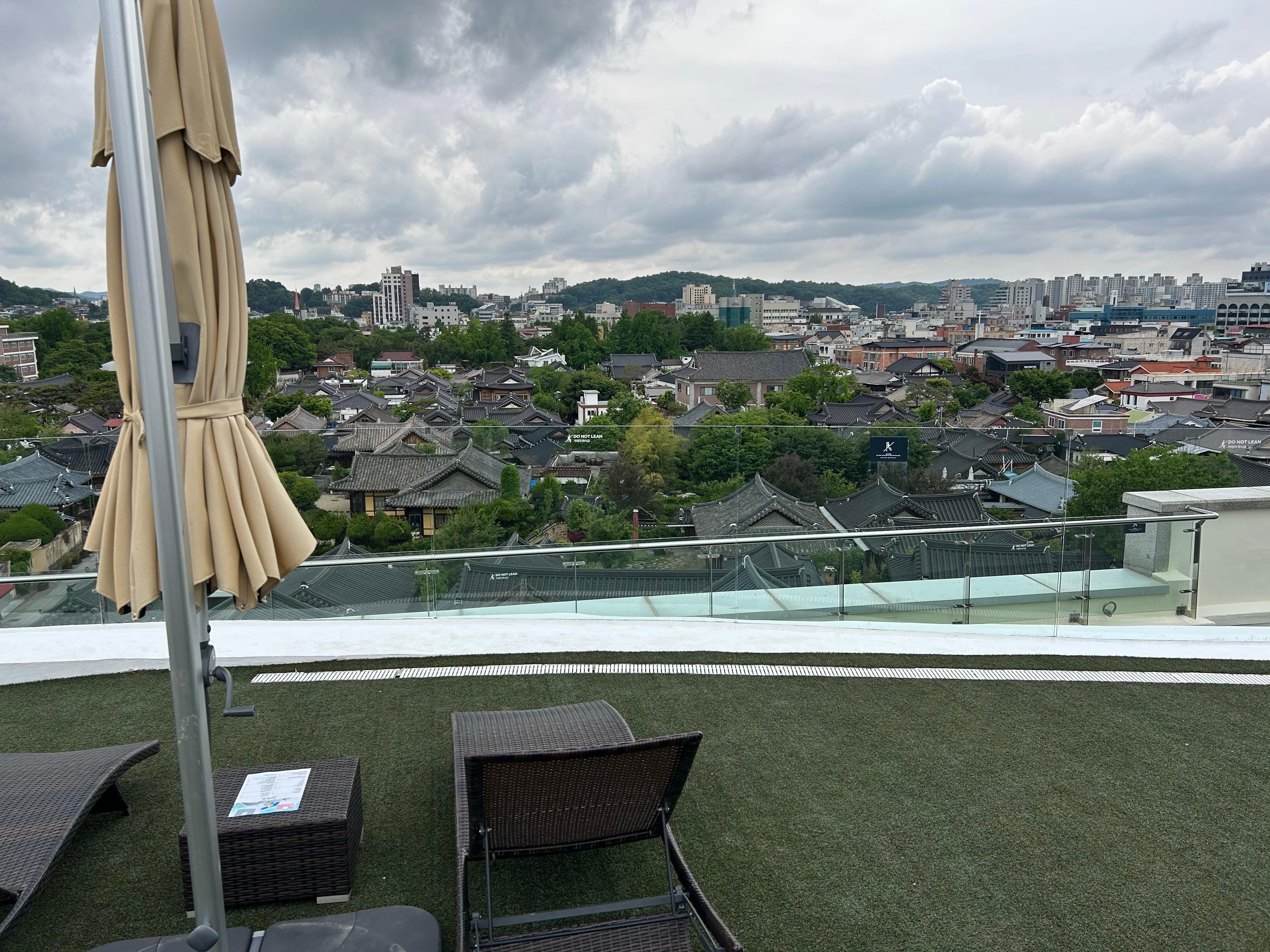 Next to Hanok village 