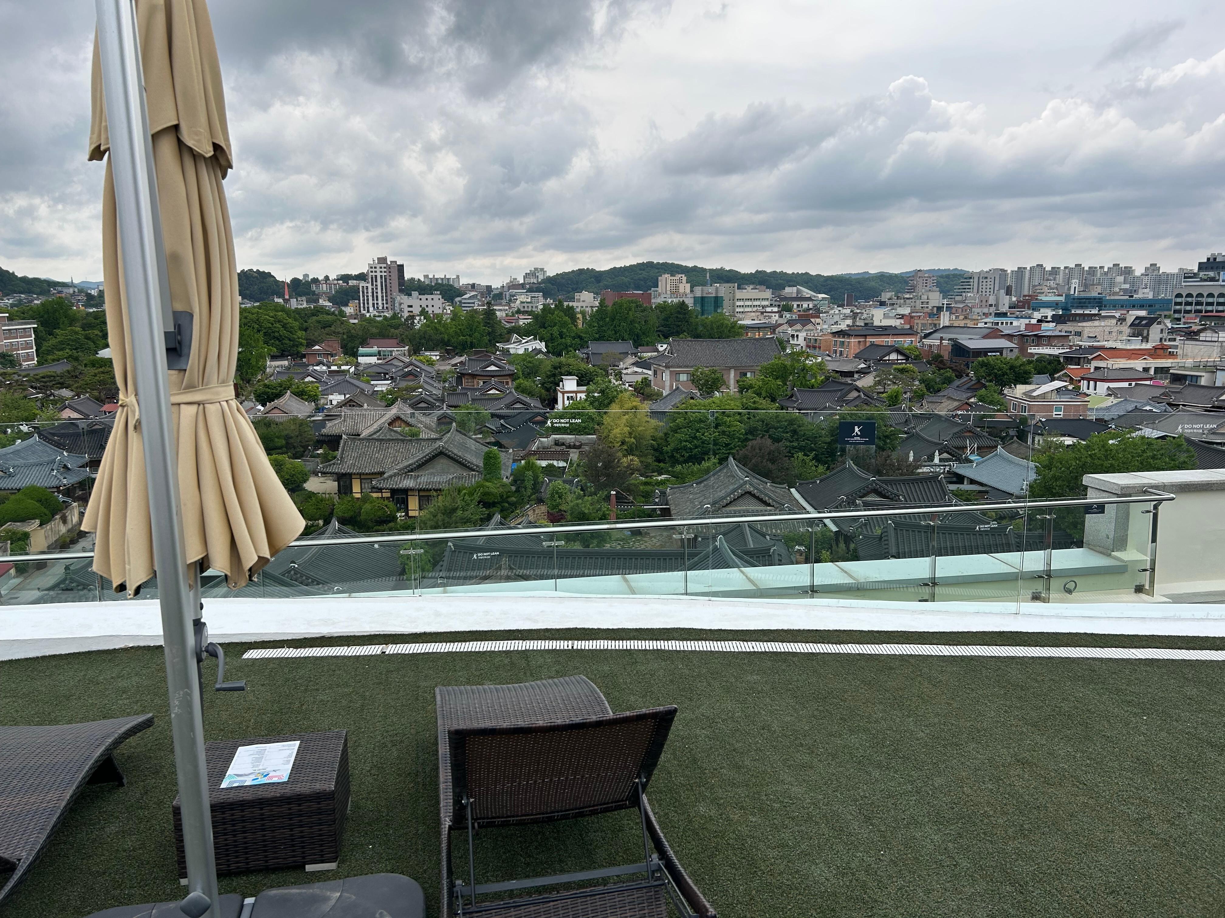 Next to Hanok village 