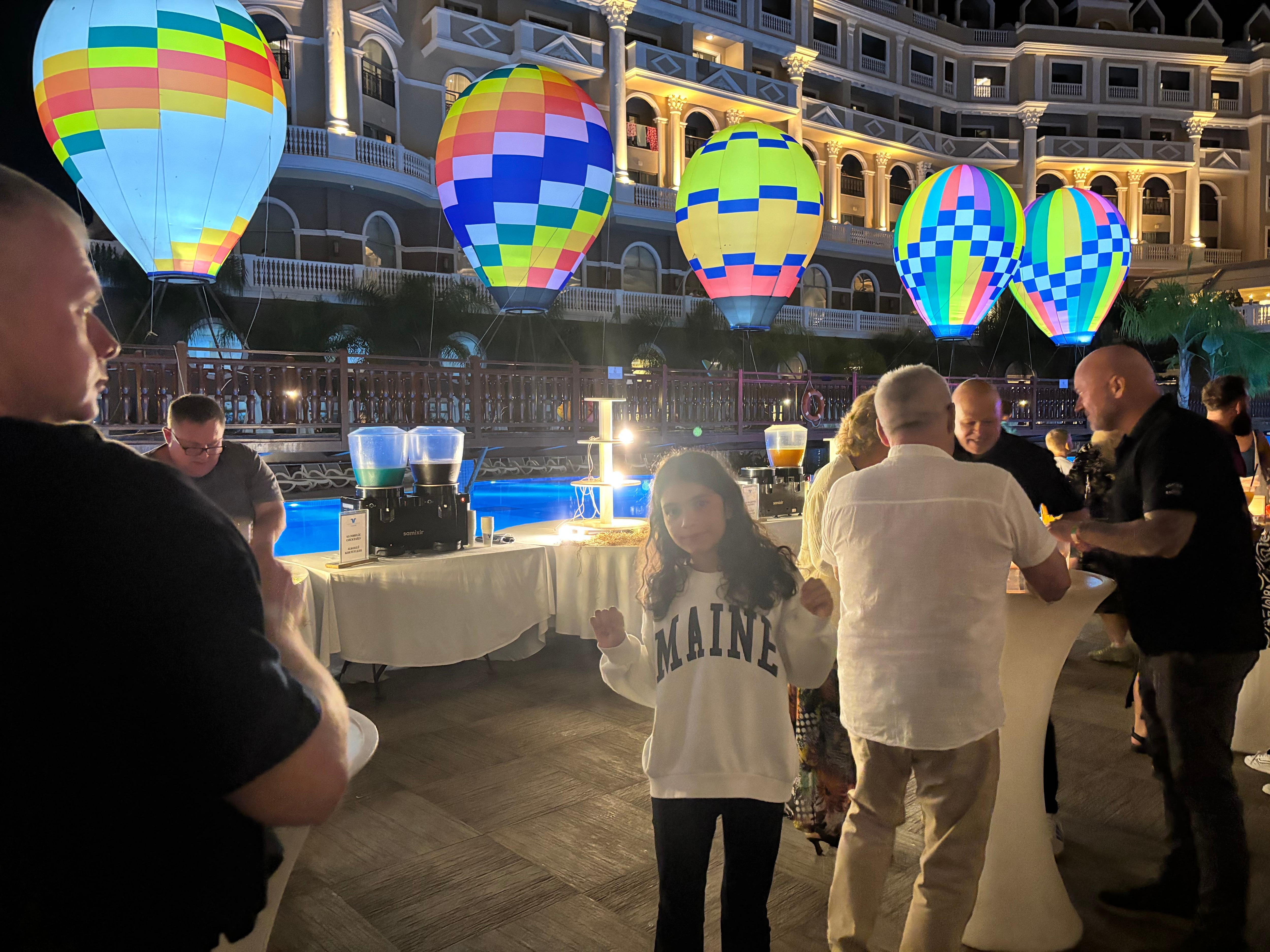 Theme party at the evening 