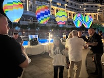 Theme party at the evening