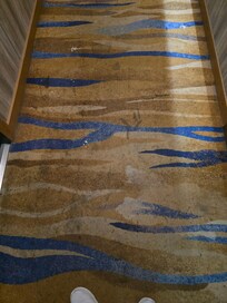Hallway carpet was dirty