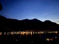 View at night from terrace