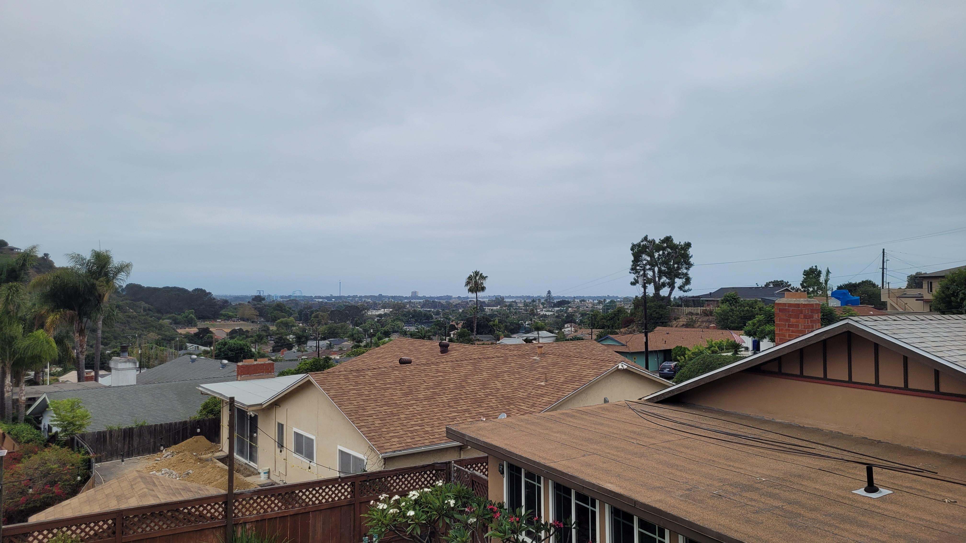 View of SeaWorld and bay.