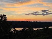 Sunset view from the deck