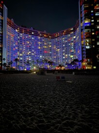 Night view from the beach