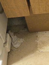 dirty under cabinets