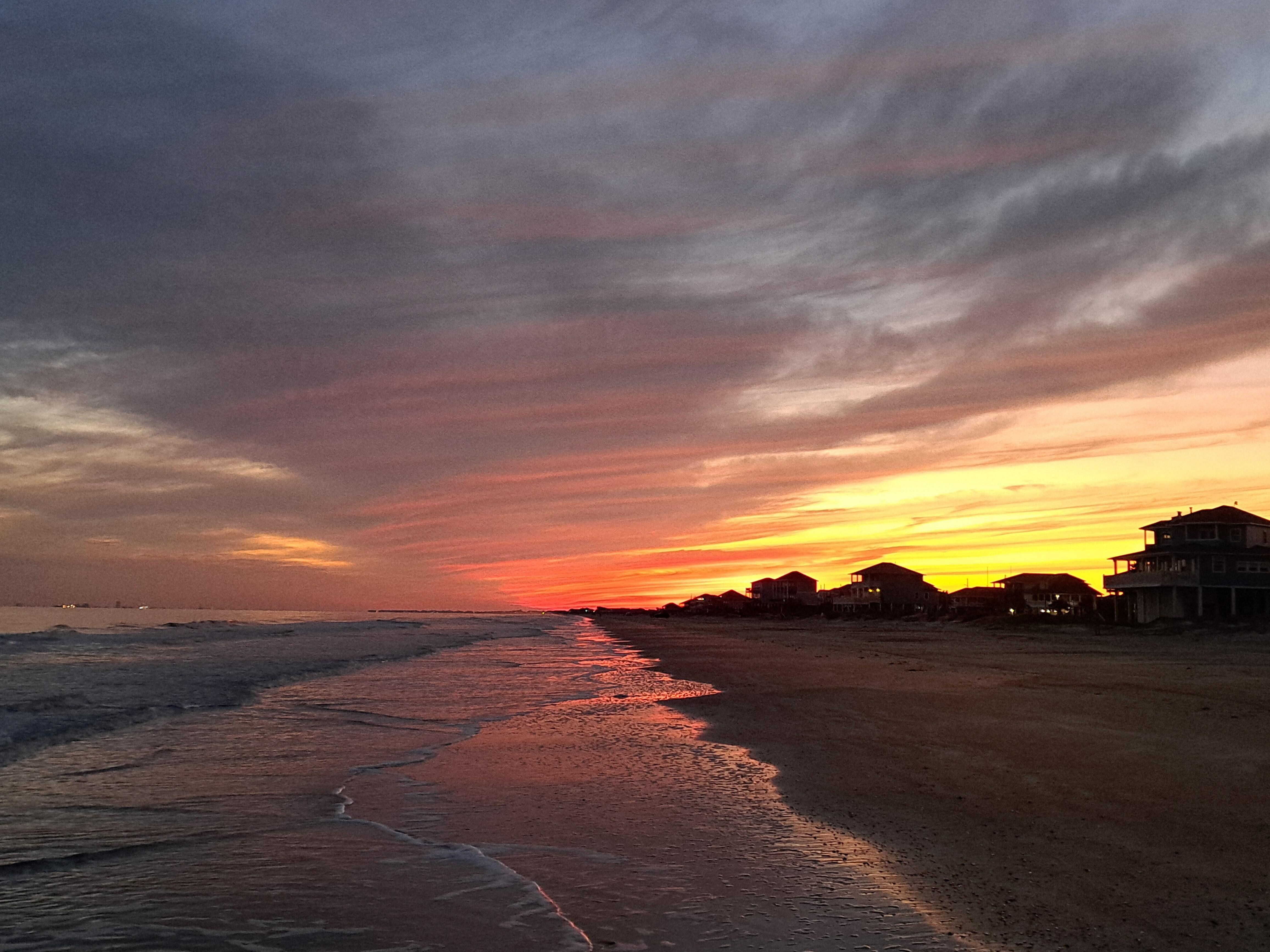 Sunset from the beach