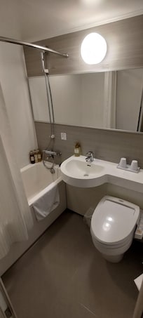 Toilet is clean and spotless