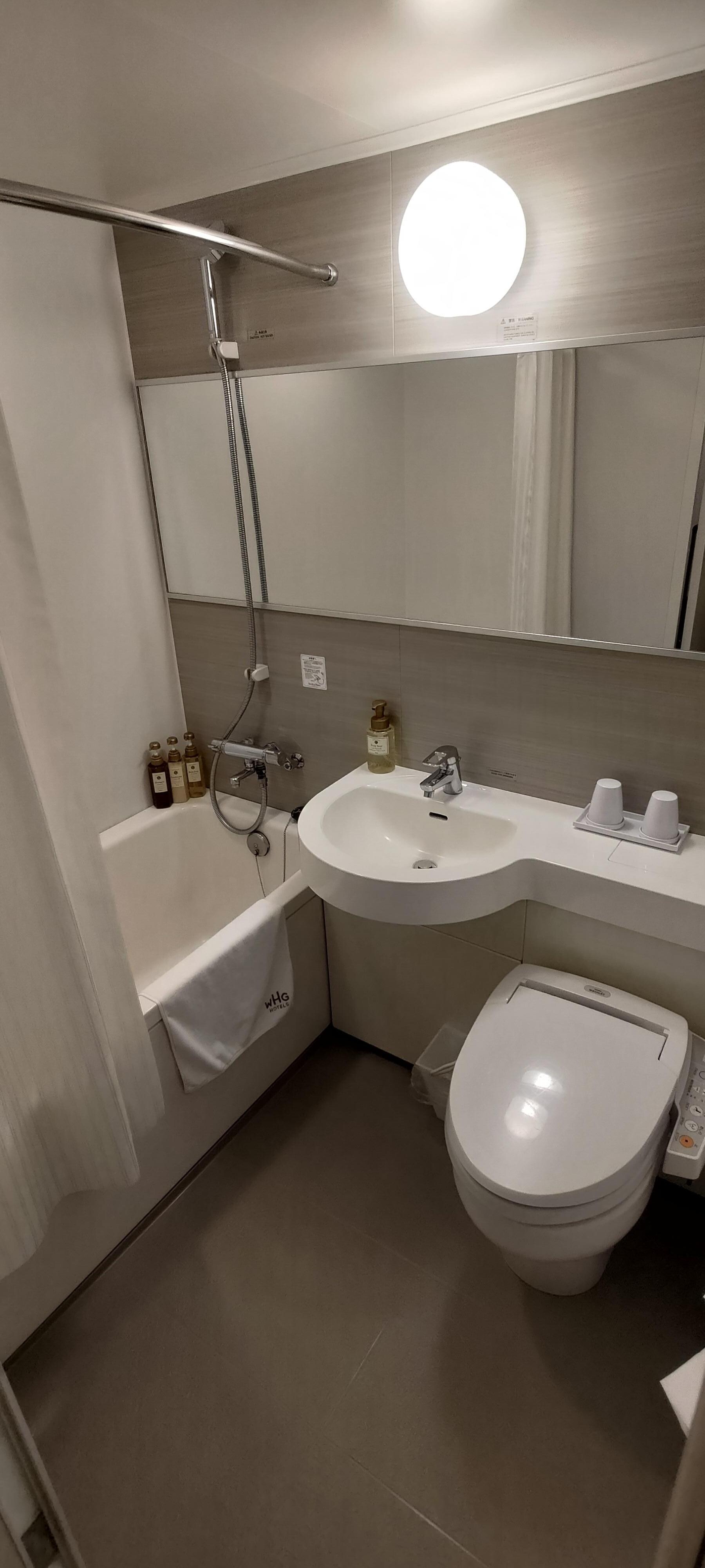 Toilet is clean and spotless 