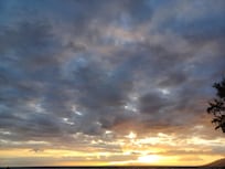 sunset on charlie young beach.