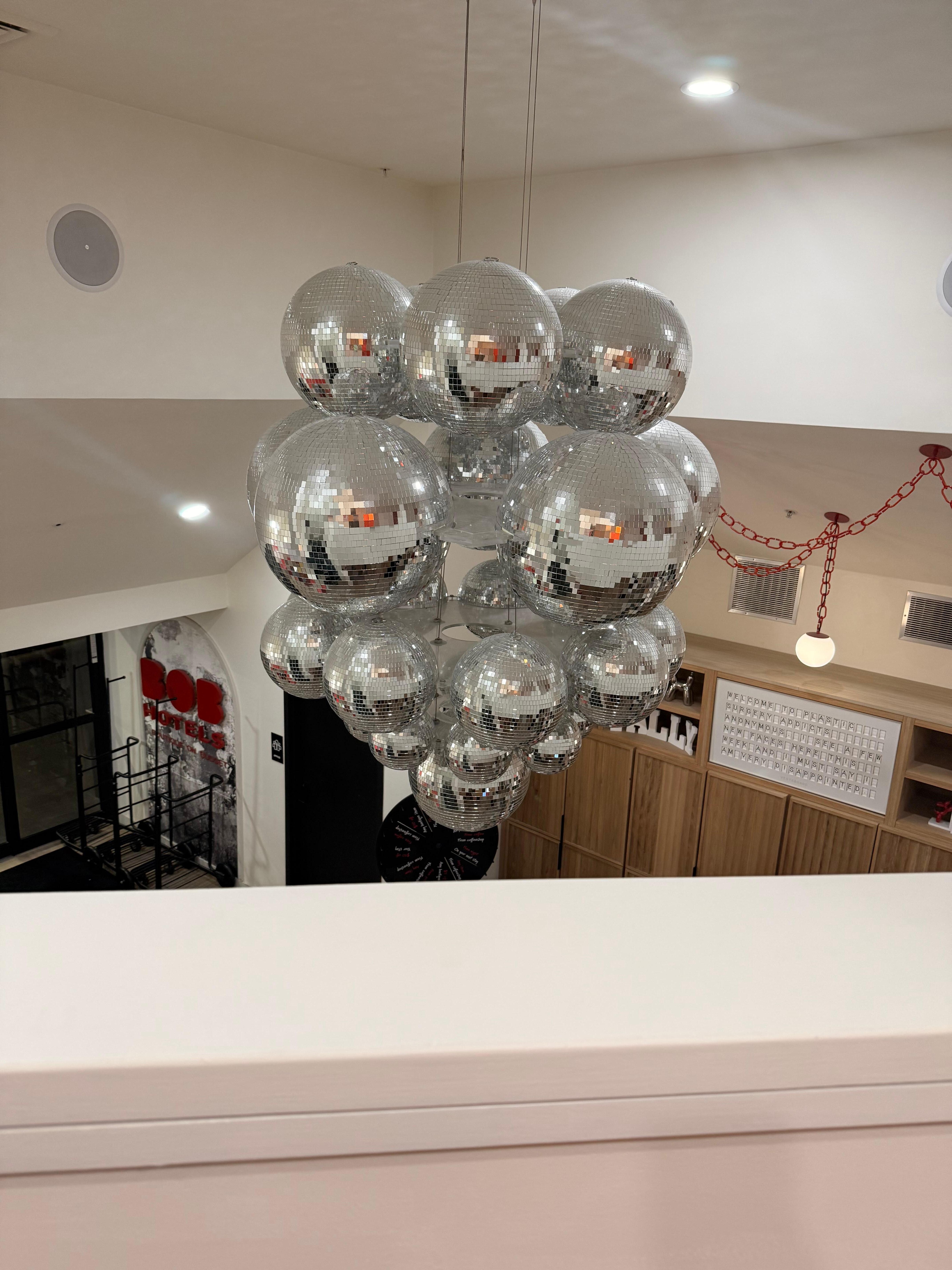From the 2nd floor balcony into front desk area