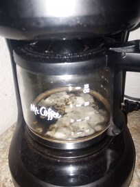 Coffee Pot upon Arrival