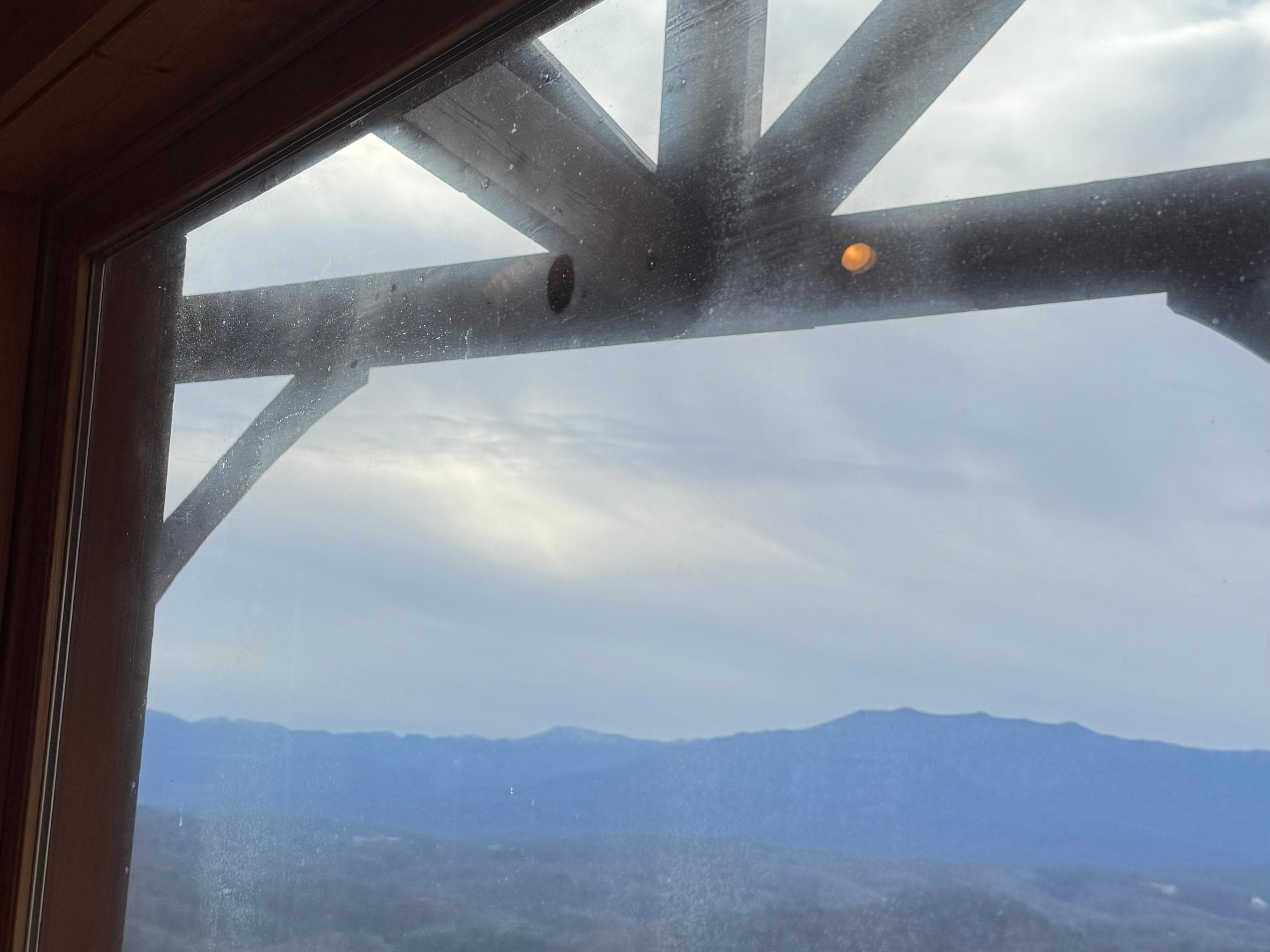 View blurred by dirty windows