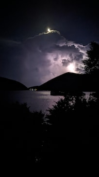 Gorgeous lightning storm over the dam.