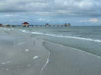 The part of Cresent Beach that is directly two blocks down (a about another block or so beachside) from the Suite. Pier 60