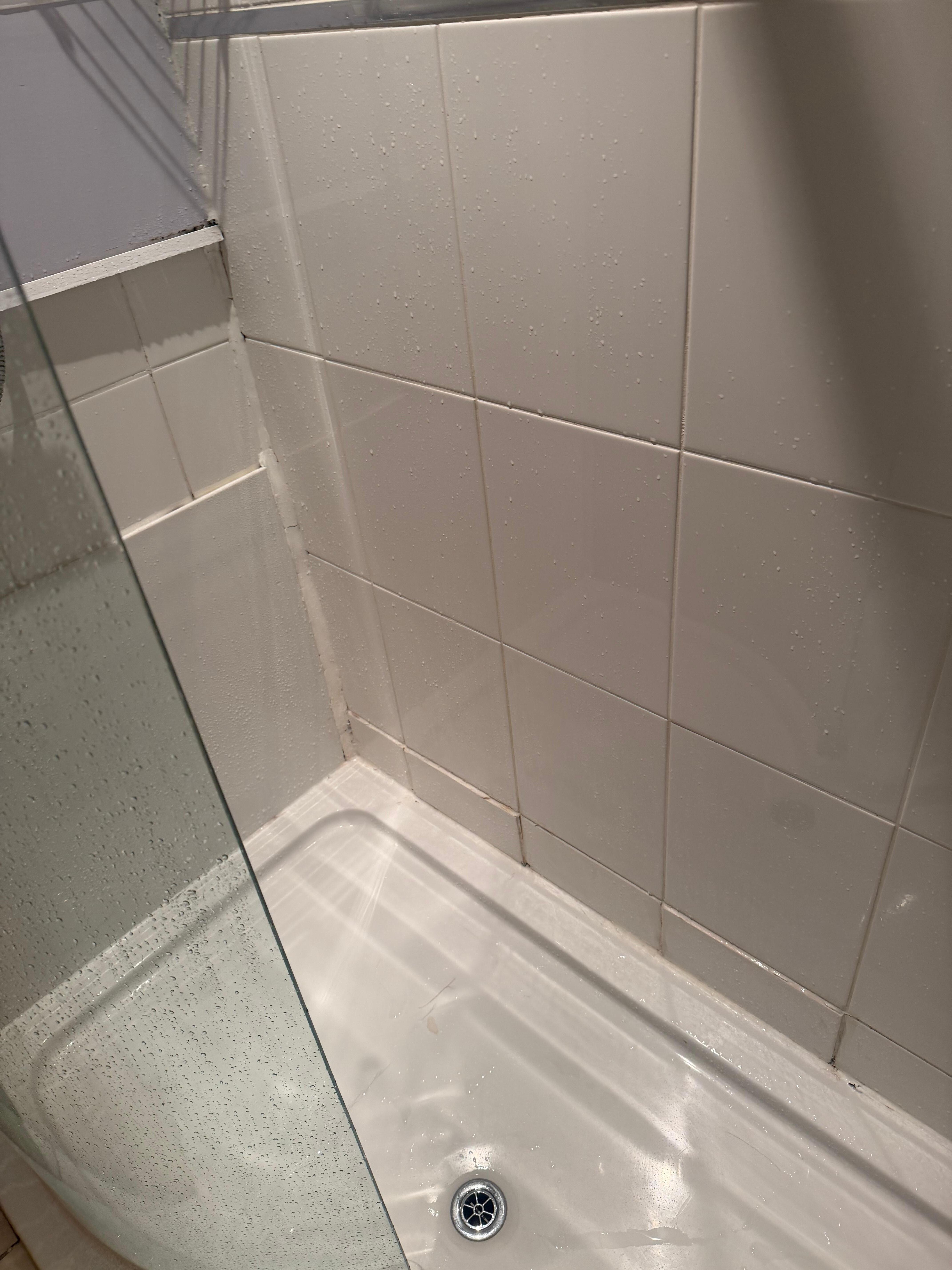 Shower bodged up and basin cracked