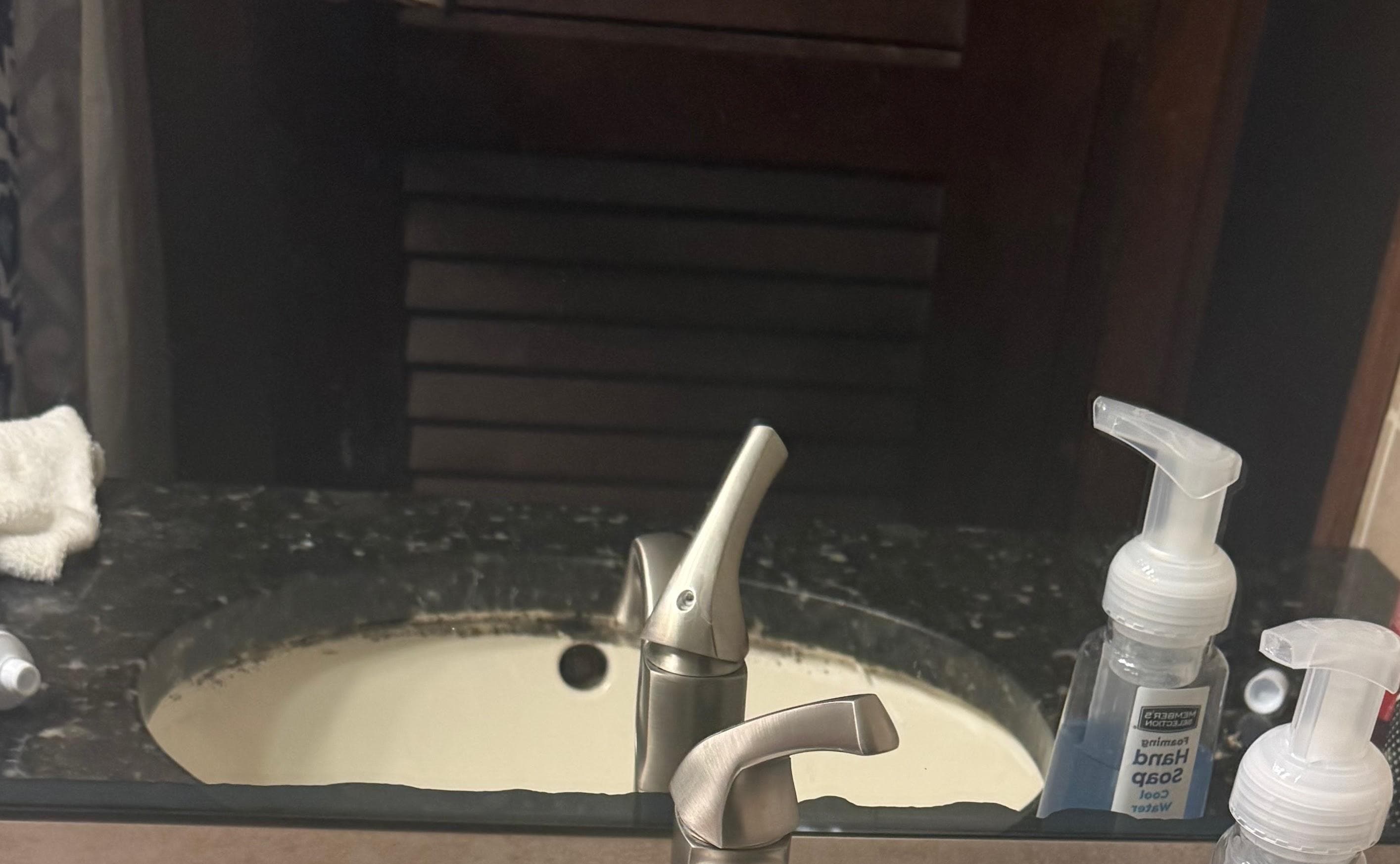Mold around the perimeter of all sinks