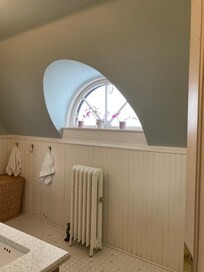 Shared bathroom on the top floor.